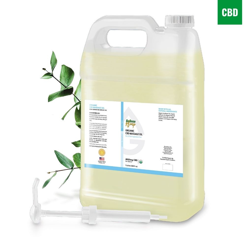 Bulk CBD Massage Oil | 1 Gallon | USDA Organic | Wholesale