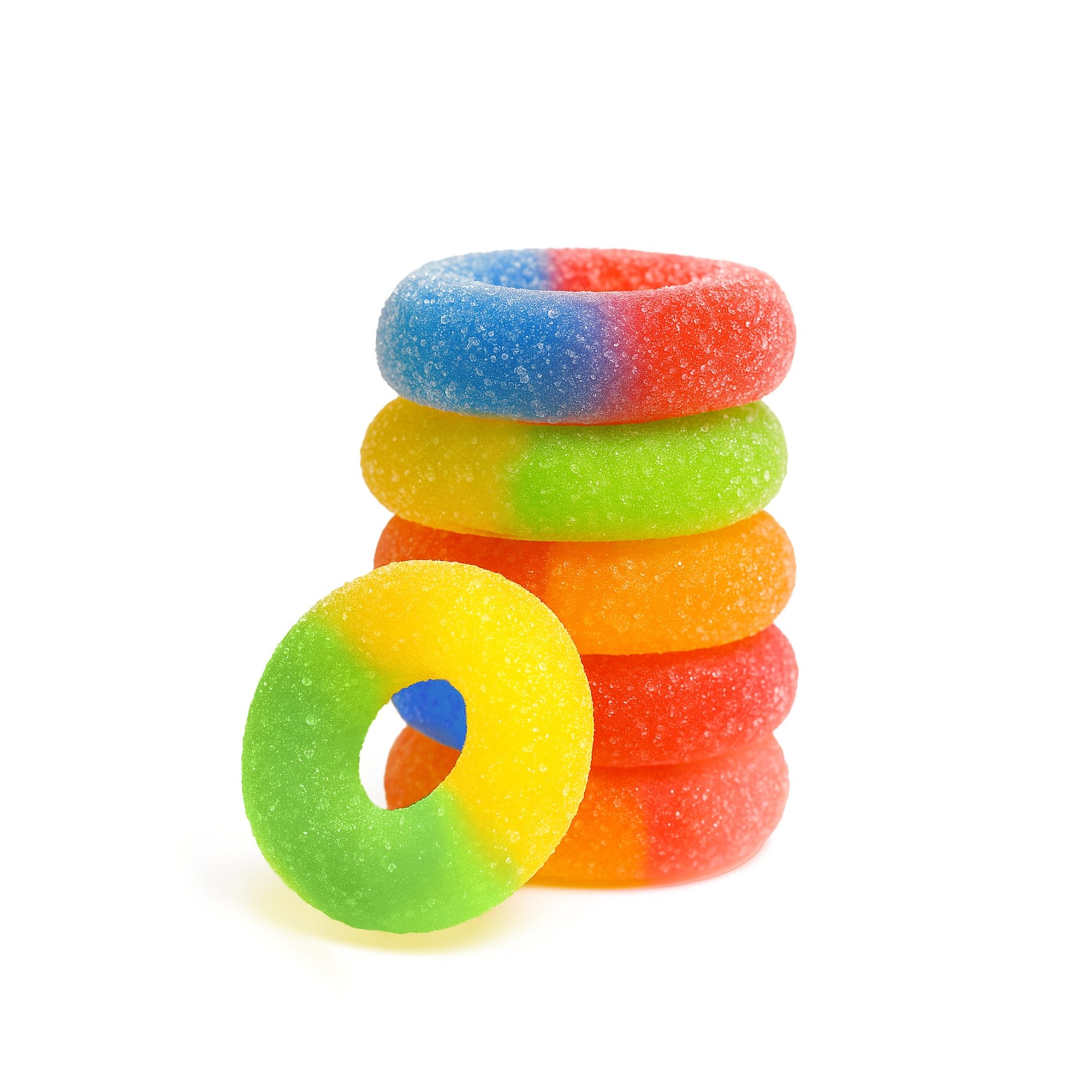 100mg Delta 8 Gummies – Assorted Sour Mix Rings – Chill Extreme (1,500mg)