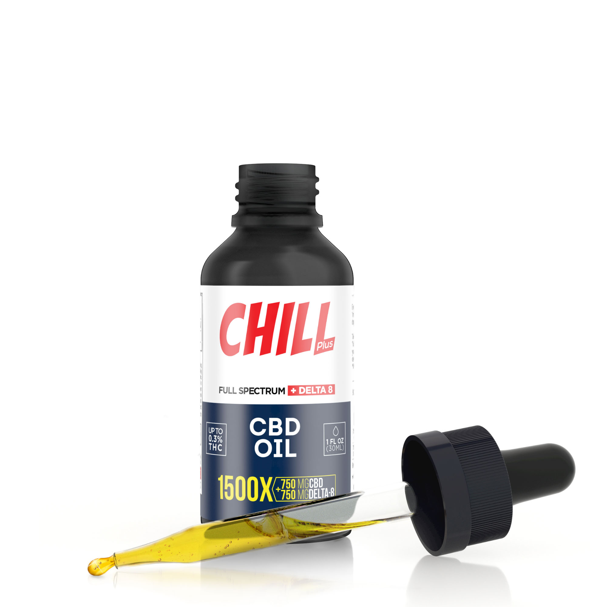 1,500mg D8 & Full Spectrum CBD Oil – Chill Plus