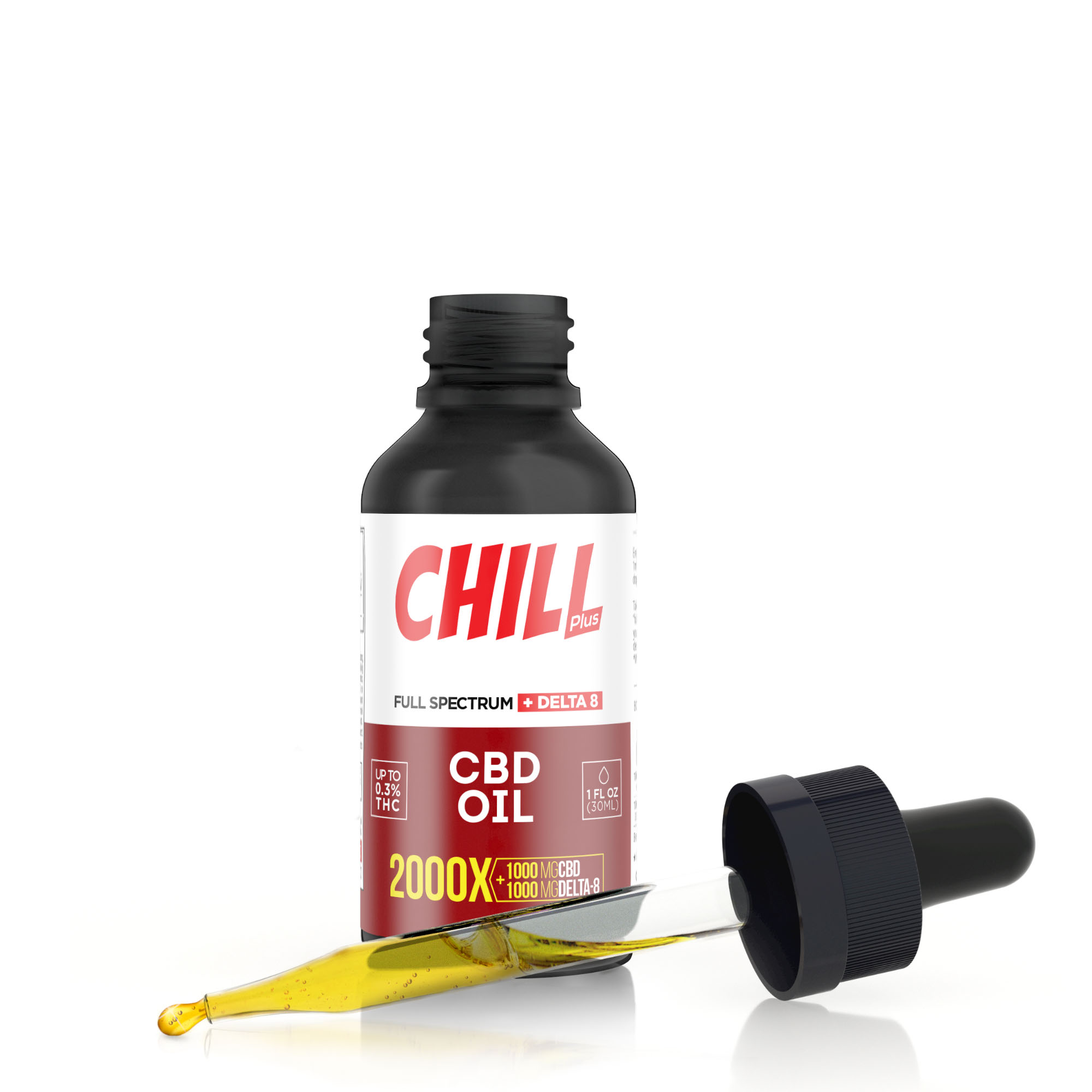 2,000mg D8 & Full Spectrum CBD Oil – Chill Plus