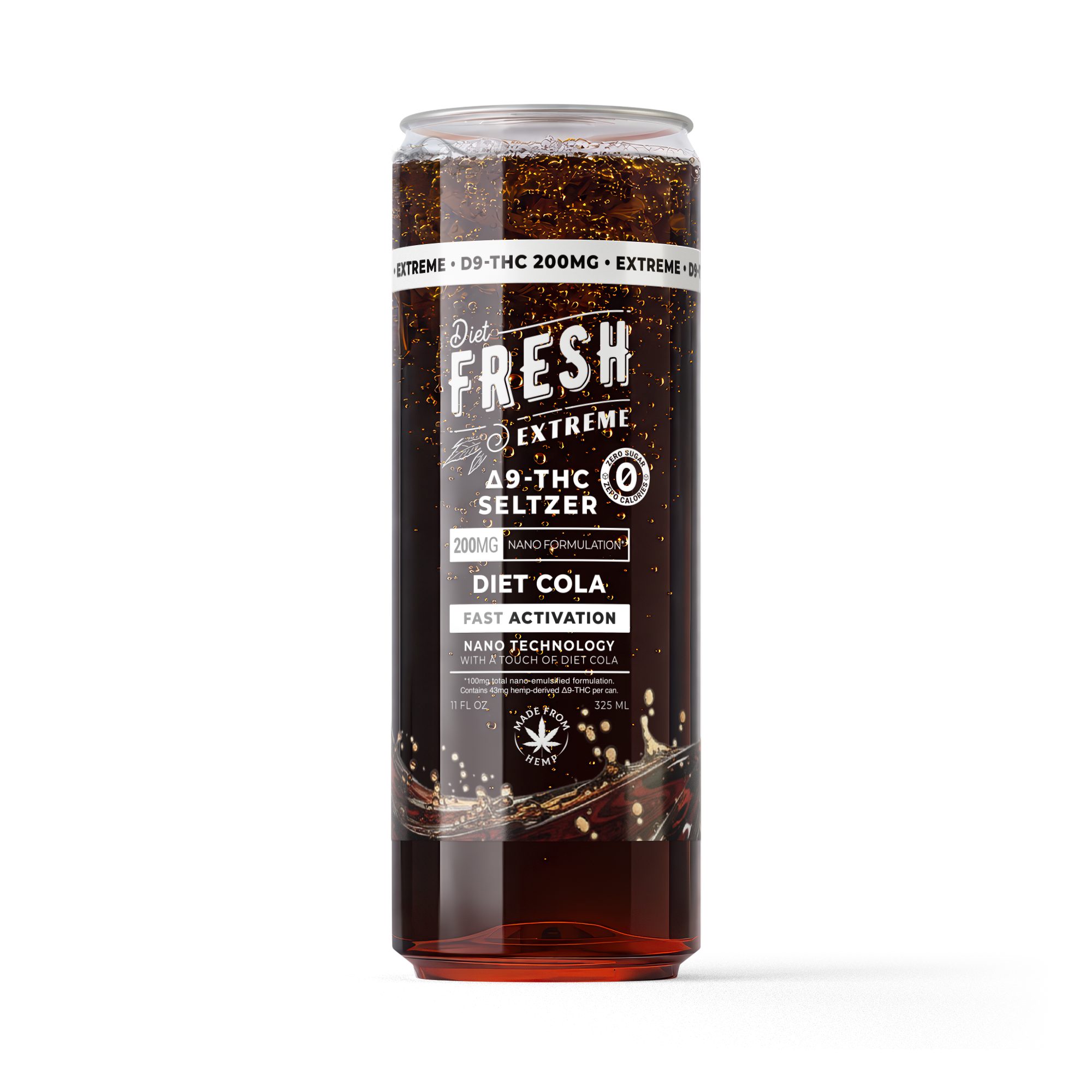 200mg Diet Cola THC Seltzer – D9 Nano – Fresh