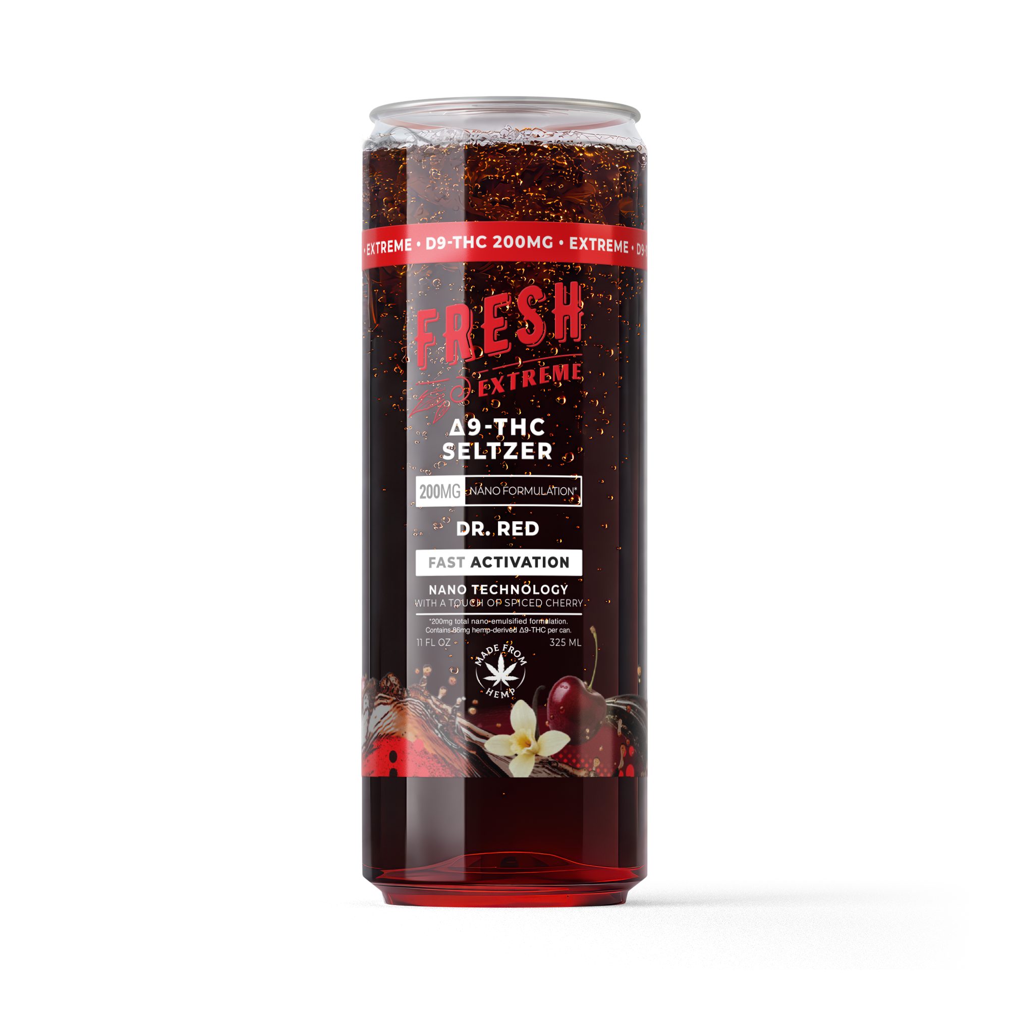 200mg Dr.Red THC Seltzer – D9 Nano – Fresh