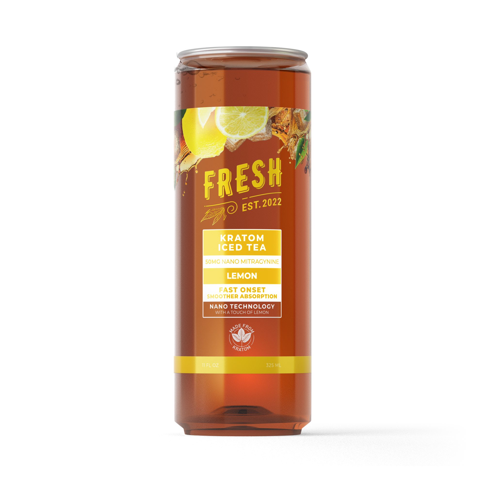 50mg Kratom Nano Iced Tea – Lemon – Fresh