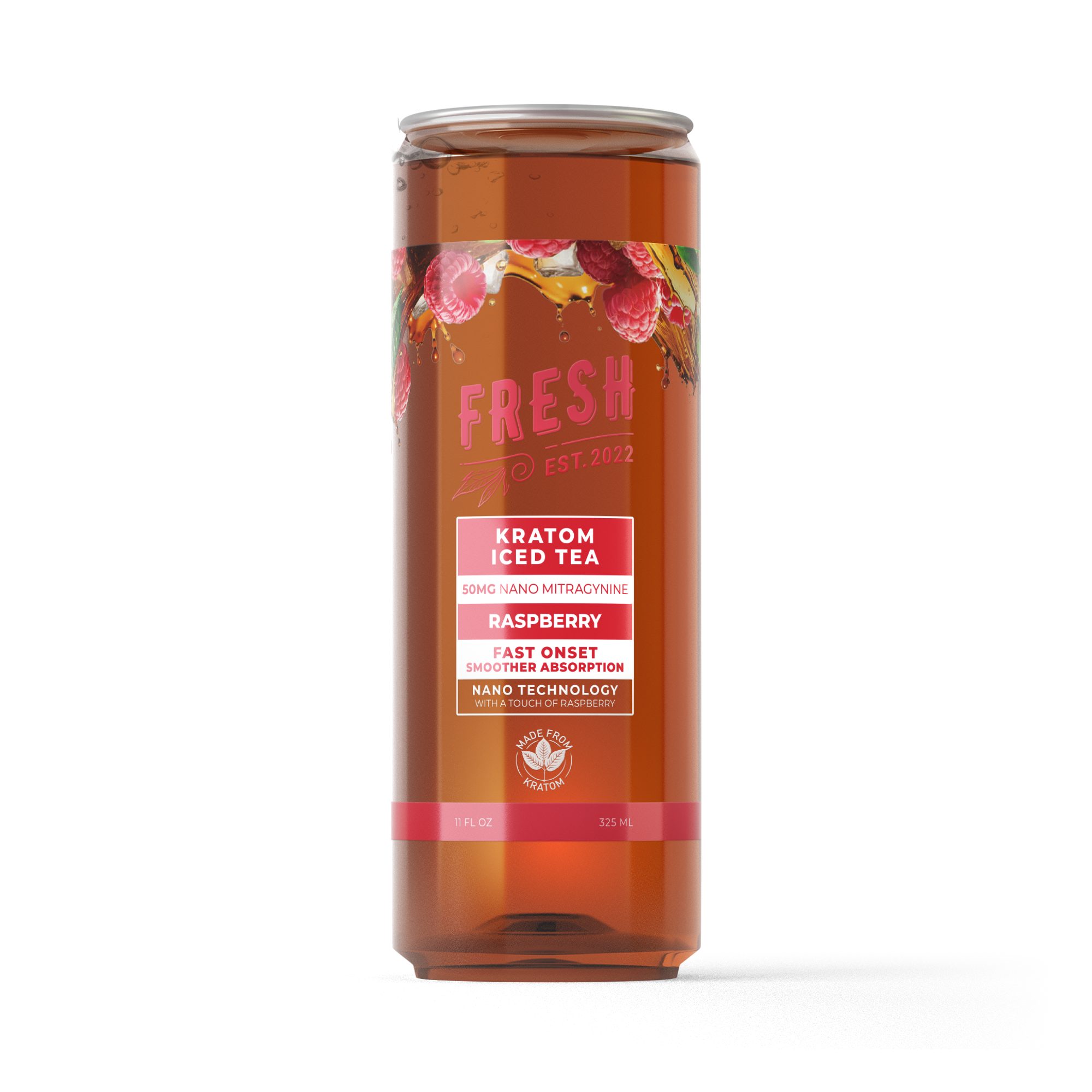 50mg Kratom Nano Iced Tea – Raspberry – Fresh