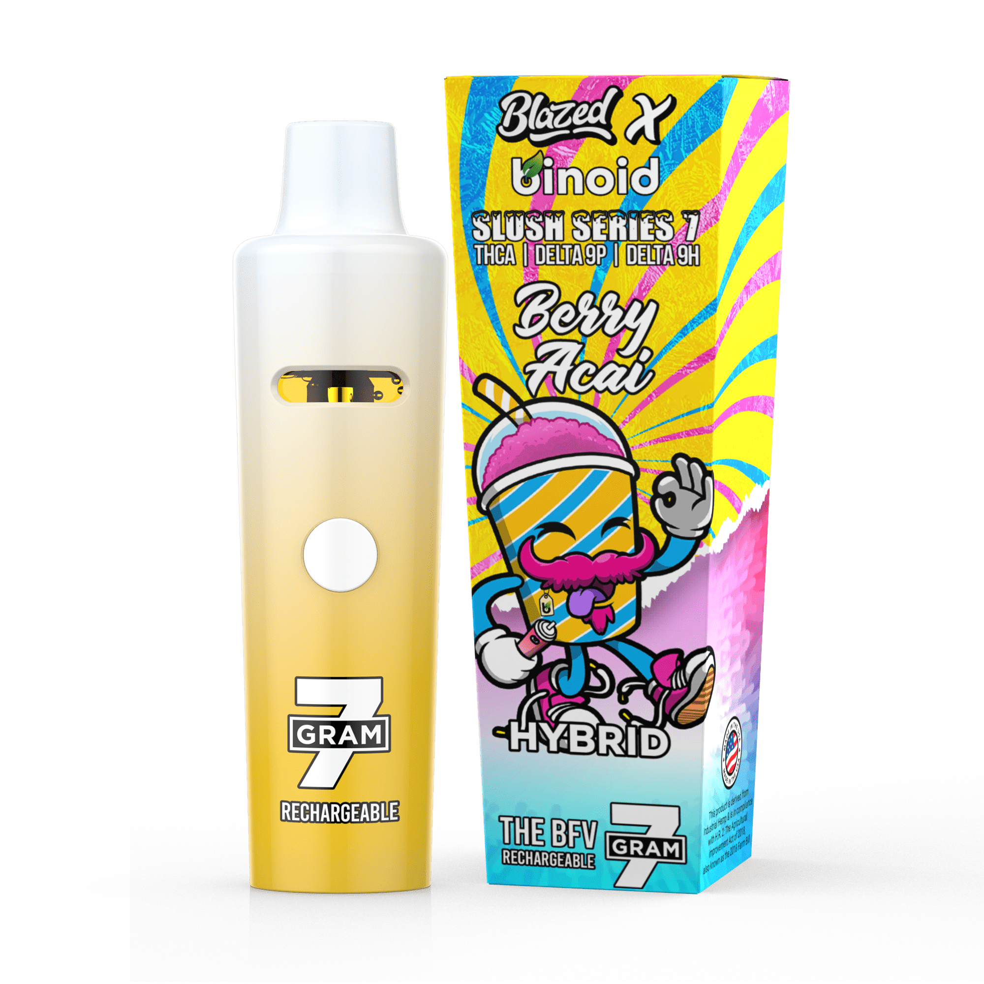 7 Gram THCA Disposable Vape – Slush Series – Blazed x Binoid