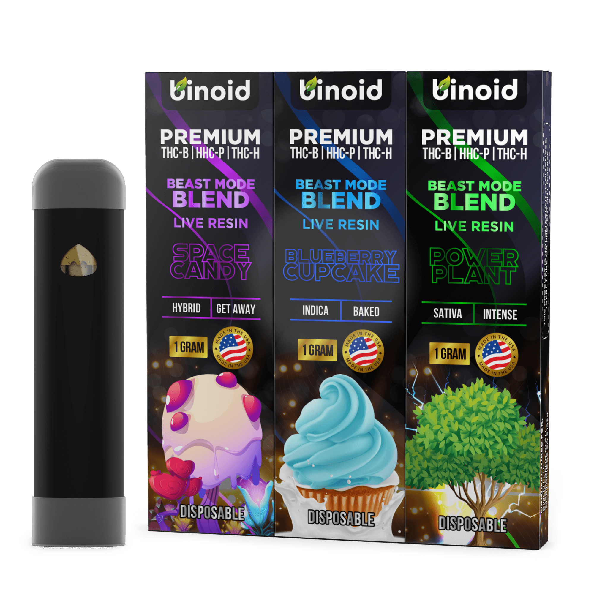 Beast Mode Blend Live Resin Disposable – 3 Pack Combo