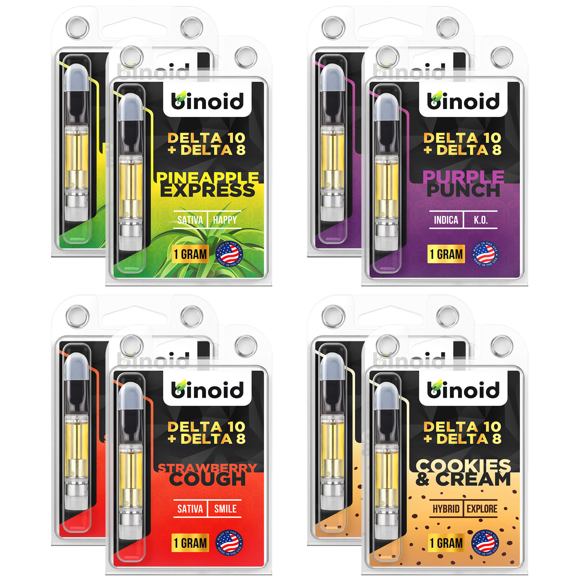 Binoid Delta 10 THC Vape Cartridges – Bundle