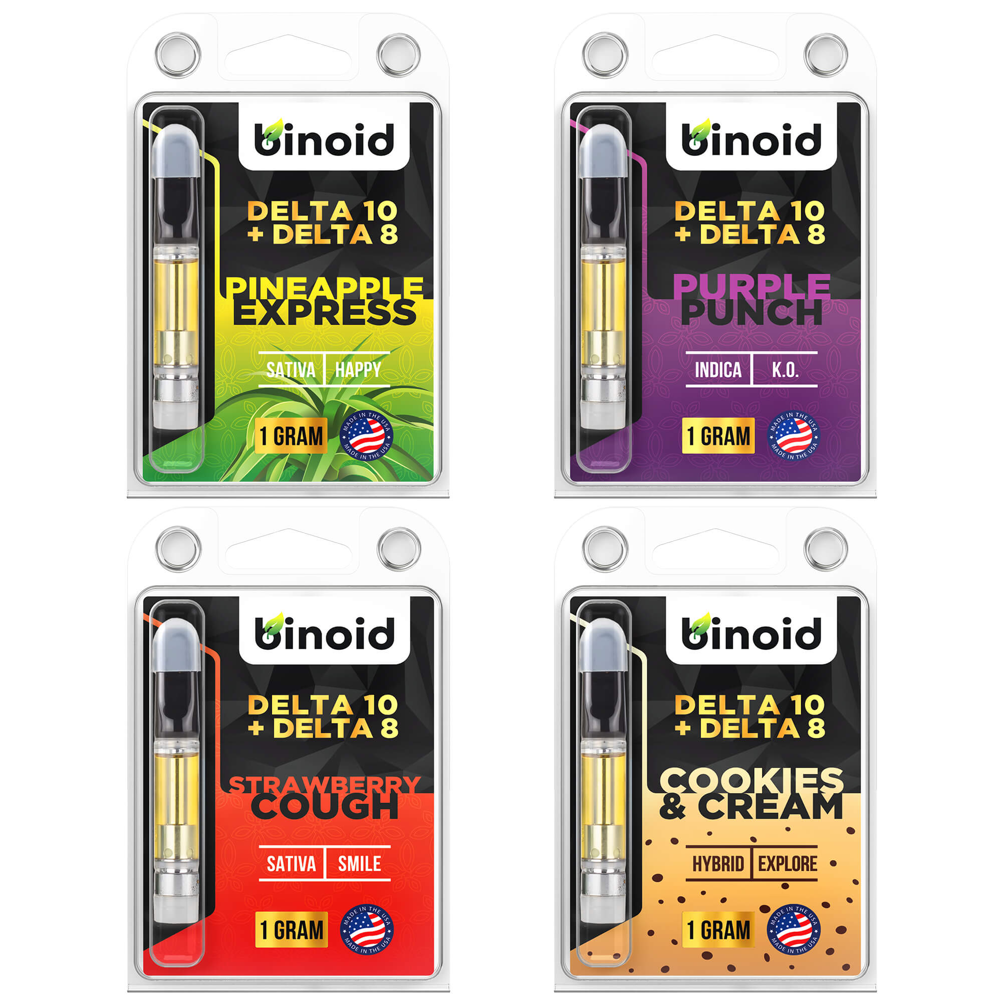 Binoid Delta 10 THC Vape Cartridges – Bundle
