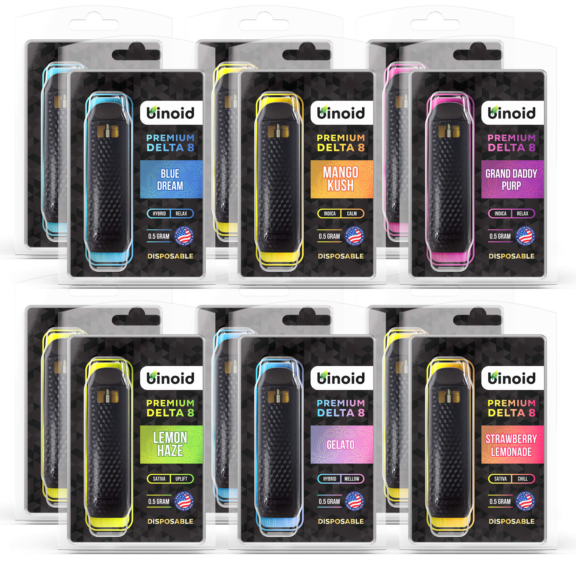 Binoid Delta 8 THC Disposable Vapes – Bundle