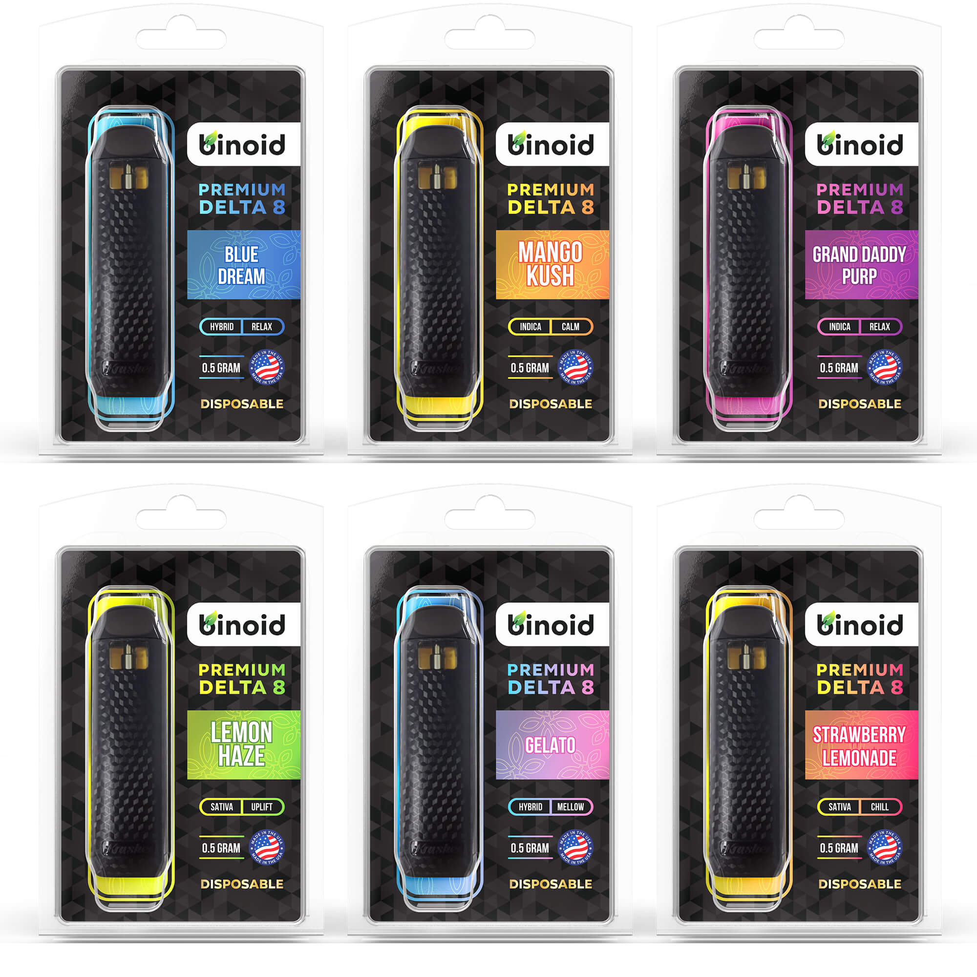 Binoid Delta 8 THC Disposable Vapes – Bundle