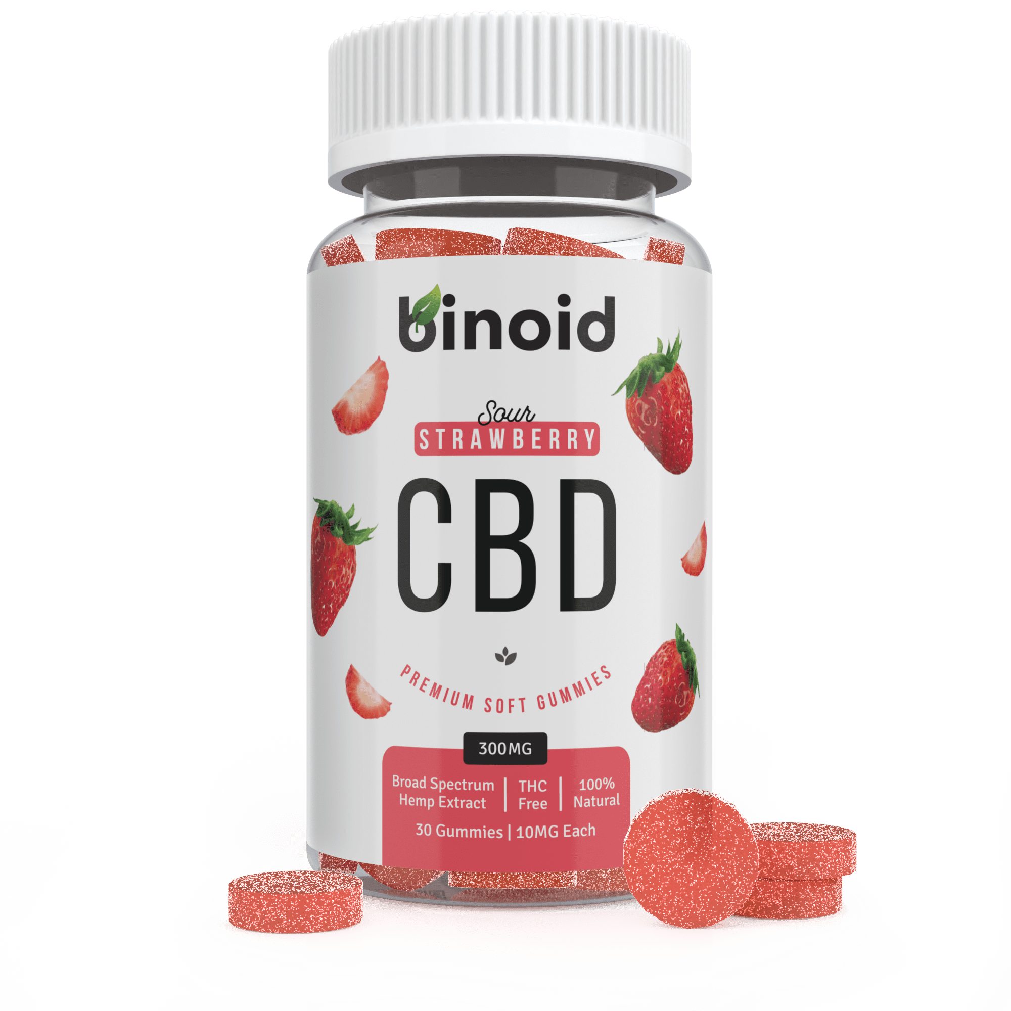 Binoid Gummies – Sour Strawberry