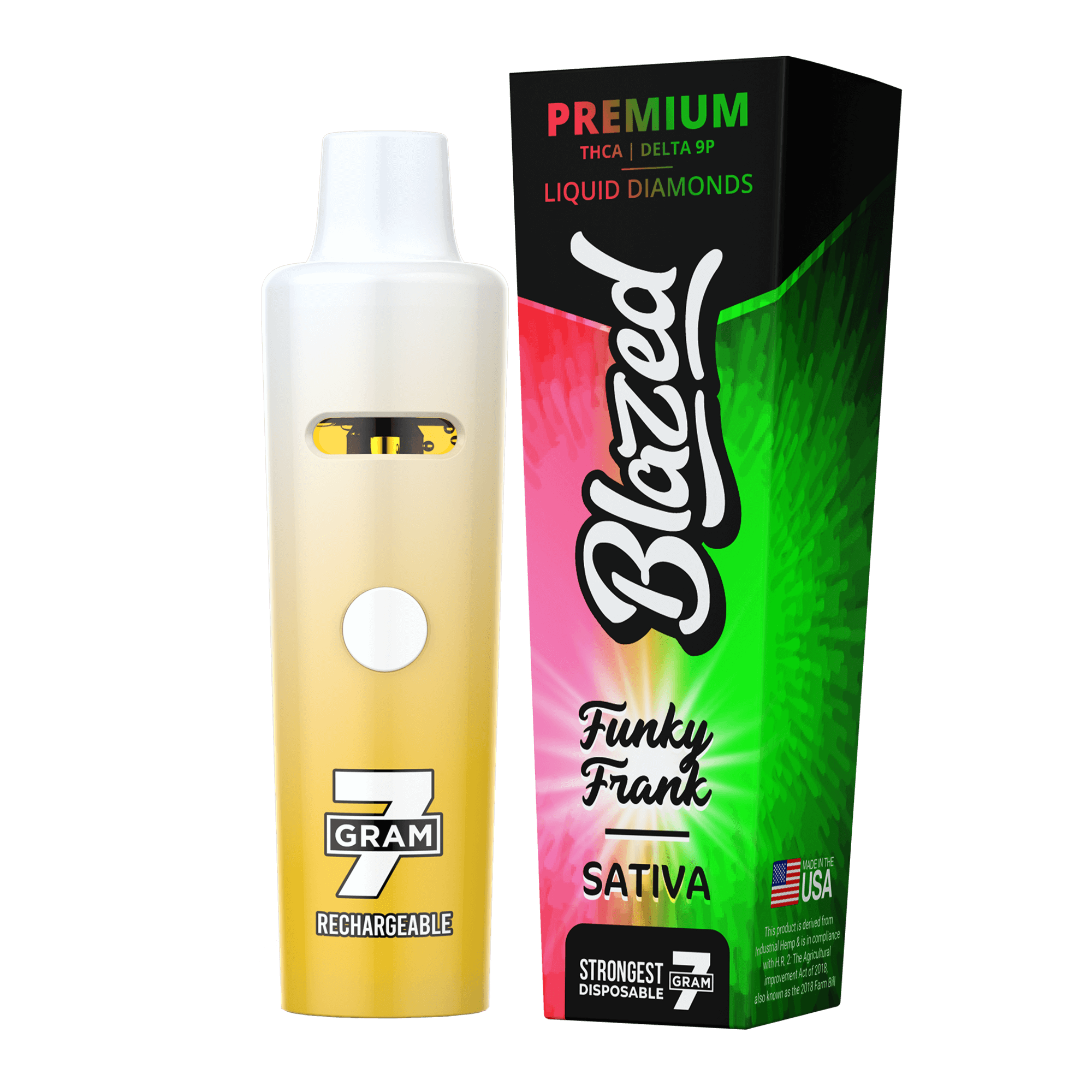 Blazed 7 Gram THCA + Delta 9B Disposable Vape
