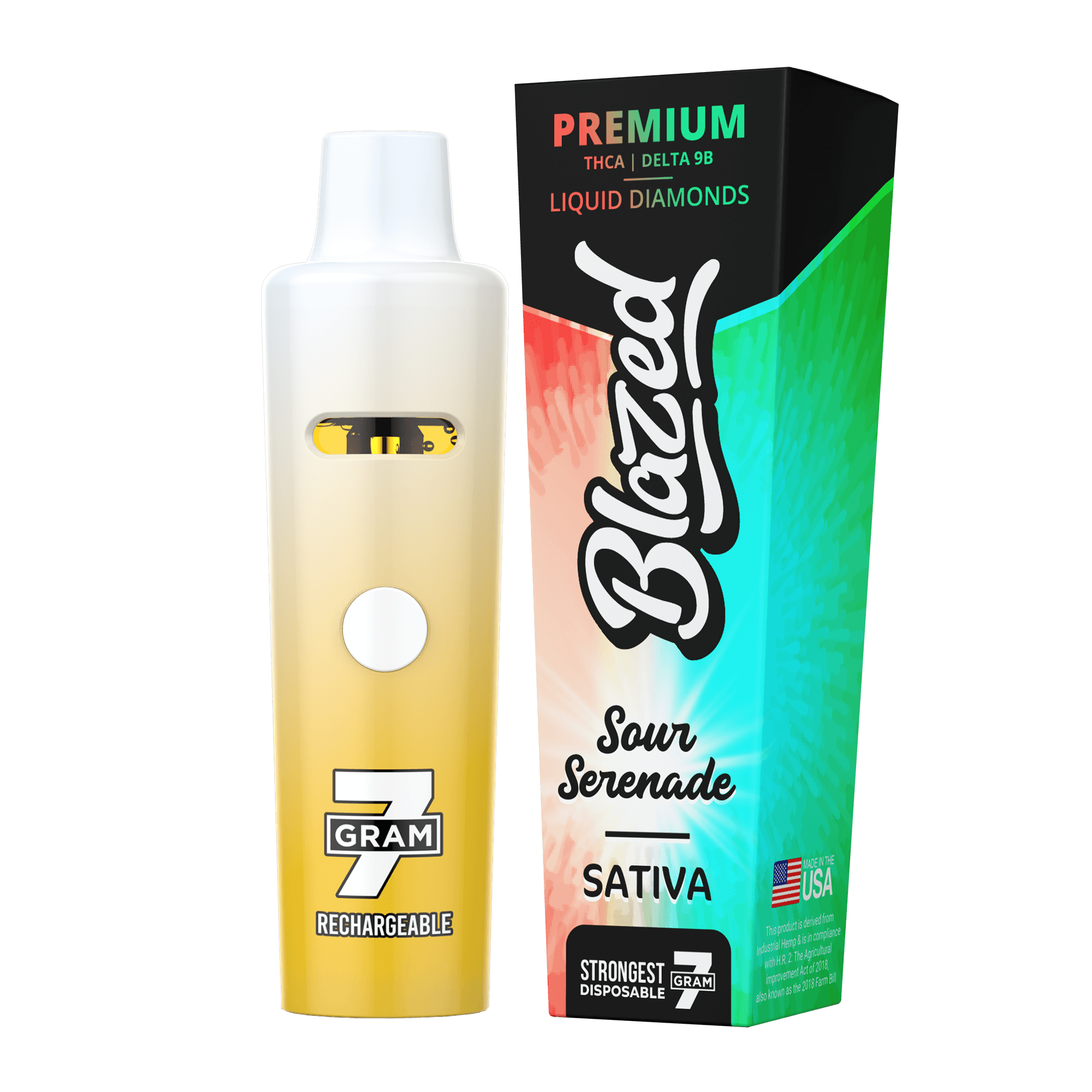 Blazed 7 Gram THCA + Delta 9B Disposable Vape