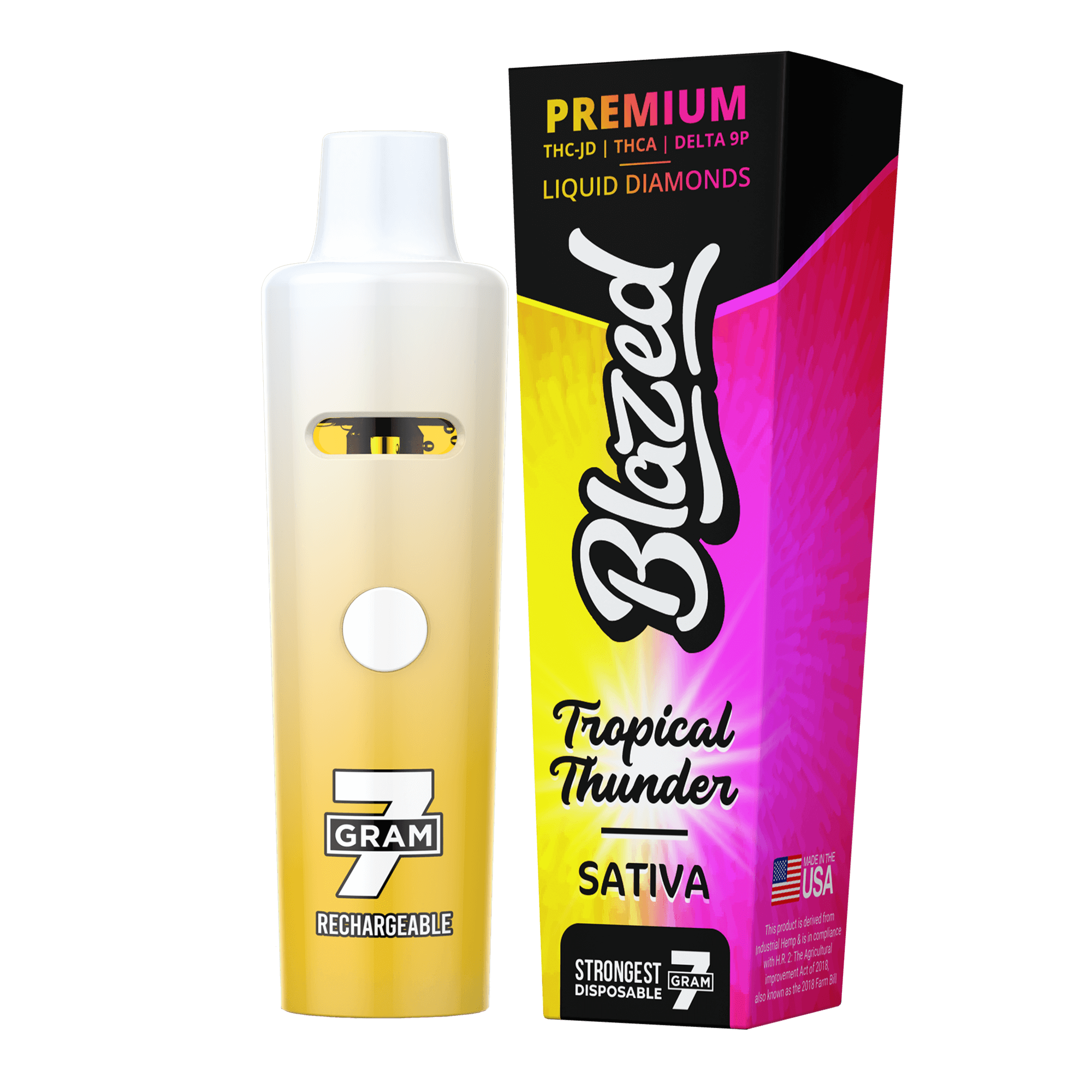 Blazed 7 Gram THCA + Delta 9B Disposable Vape