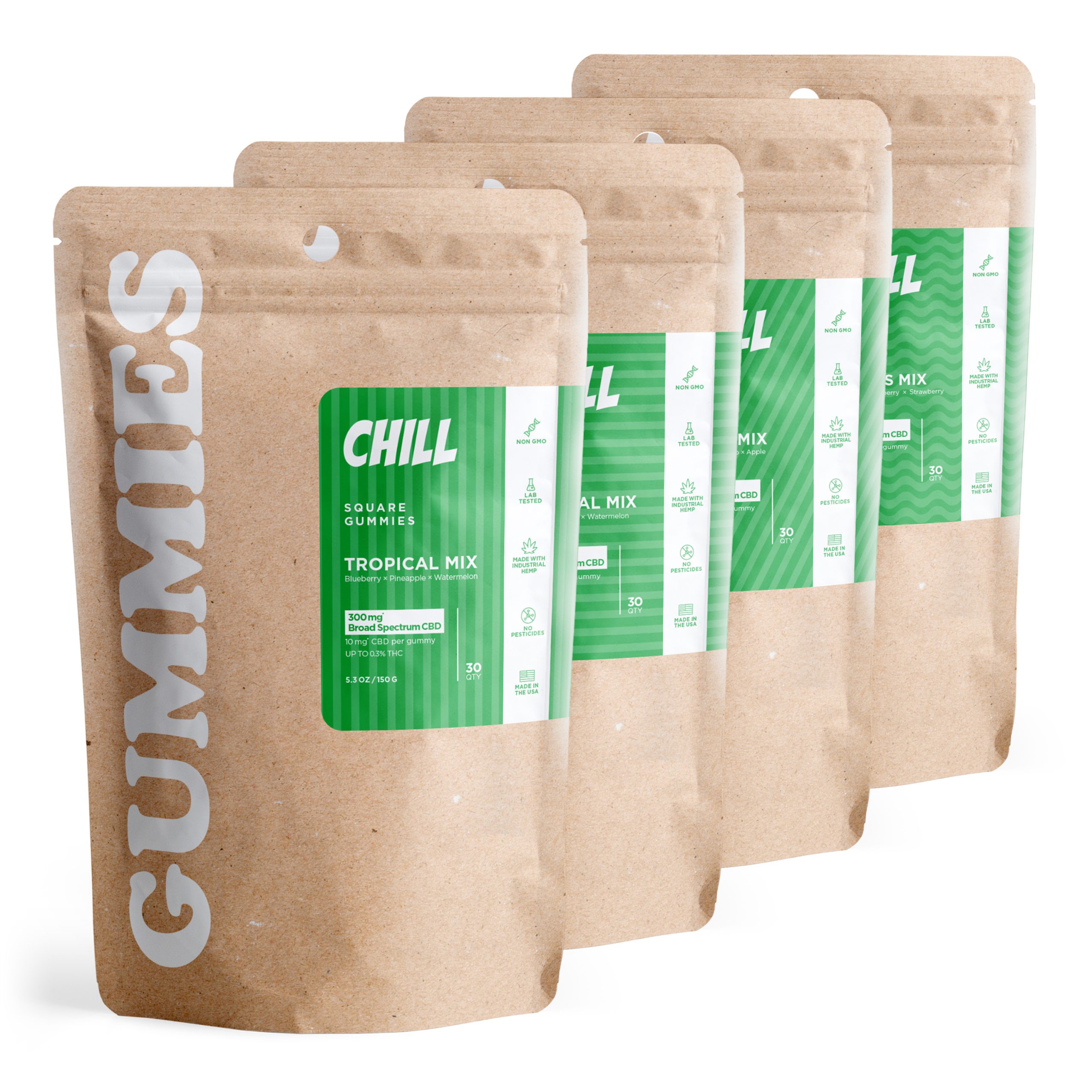 Broad Spectrum CBD Gummies Bundle – Chill