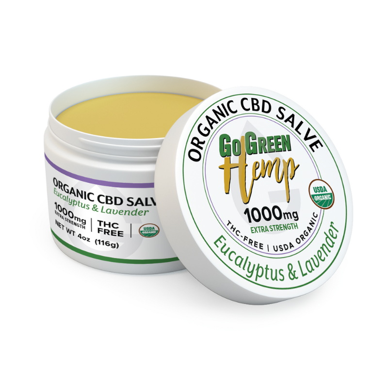 CBD Balm Salve | USDA Organic | 500mg-4000mg | THC-Free