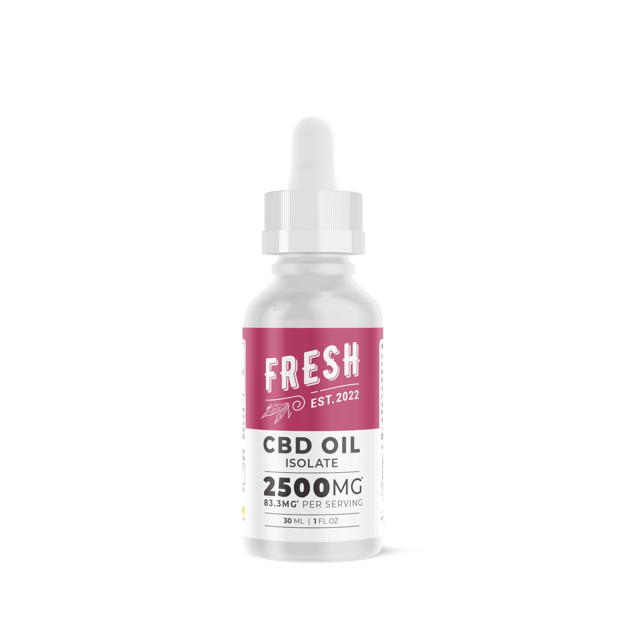 CBD Isolate Oil – 2,500mg – Fresh