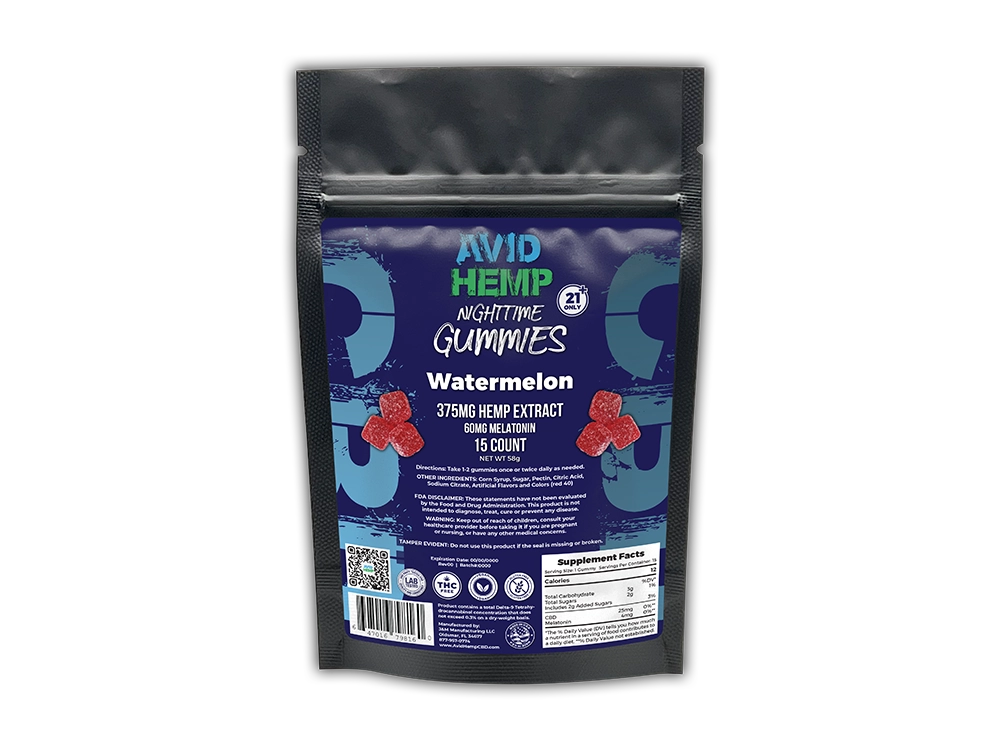 CBD NightTime Gummies 375mg 15ct