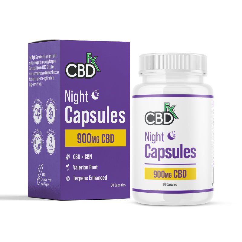 CBDfx CBD + CBN Night Capsules 900mg