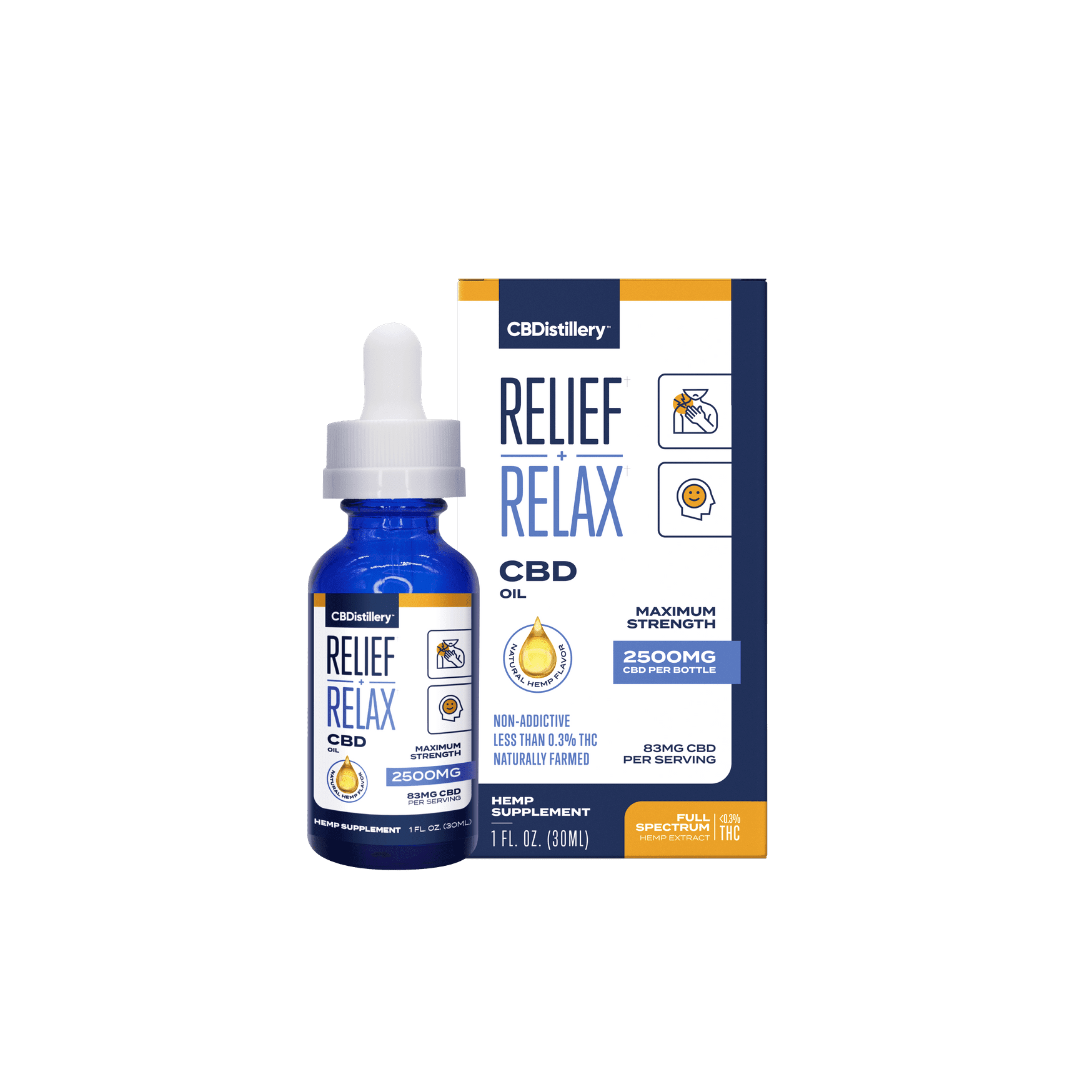 CBDistillery CBD Oil Tincture 2500mg