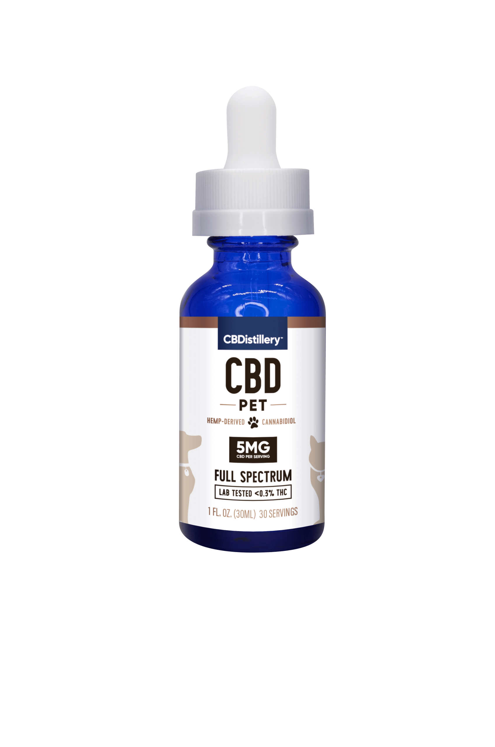 CBDistillery CBD Pet Oil Tincture (150mg, 600mg)
