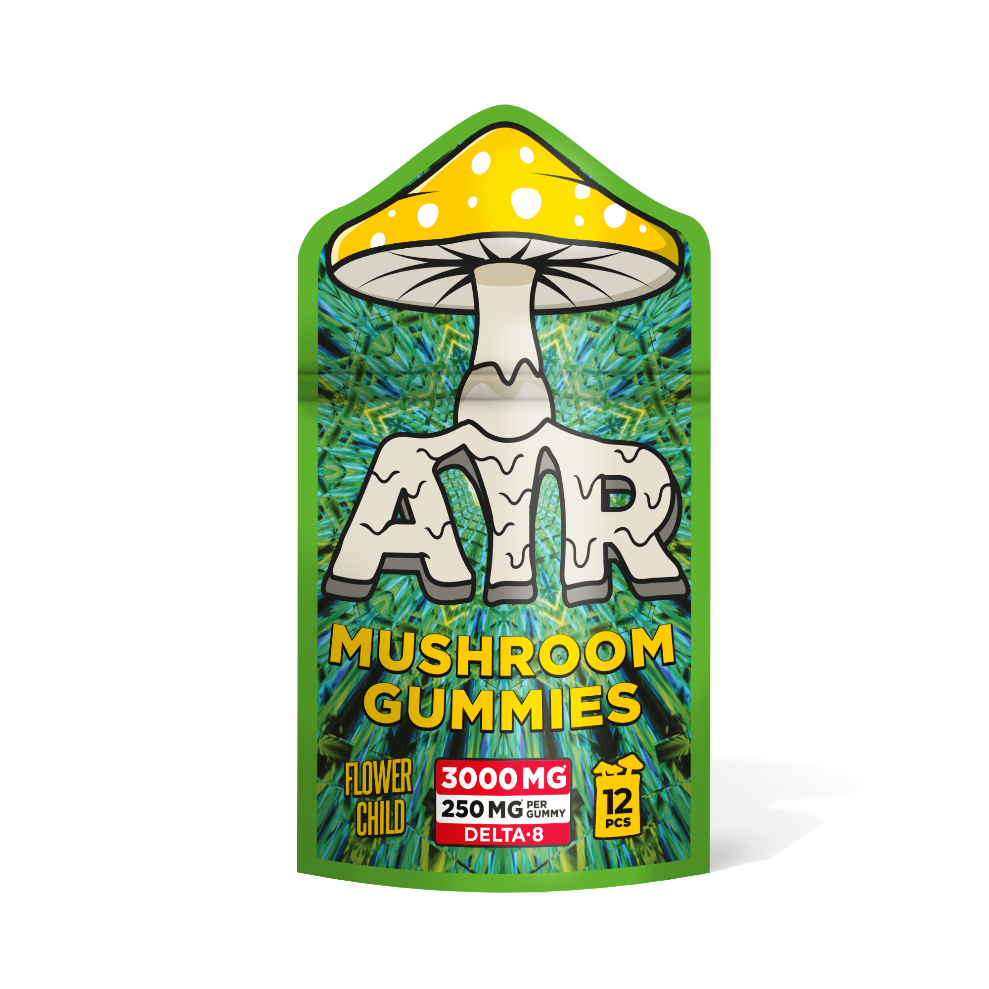 D8 & Mushroom Blend Gummies – 250mg – Flower Child – Air (3,000mg)