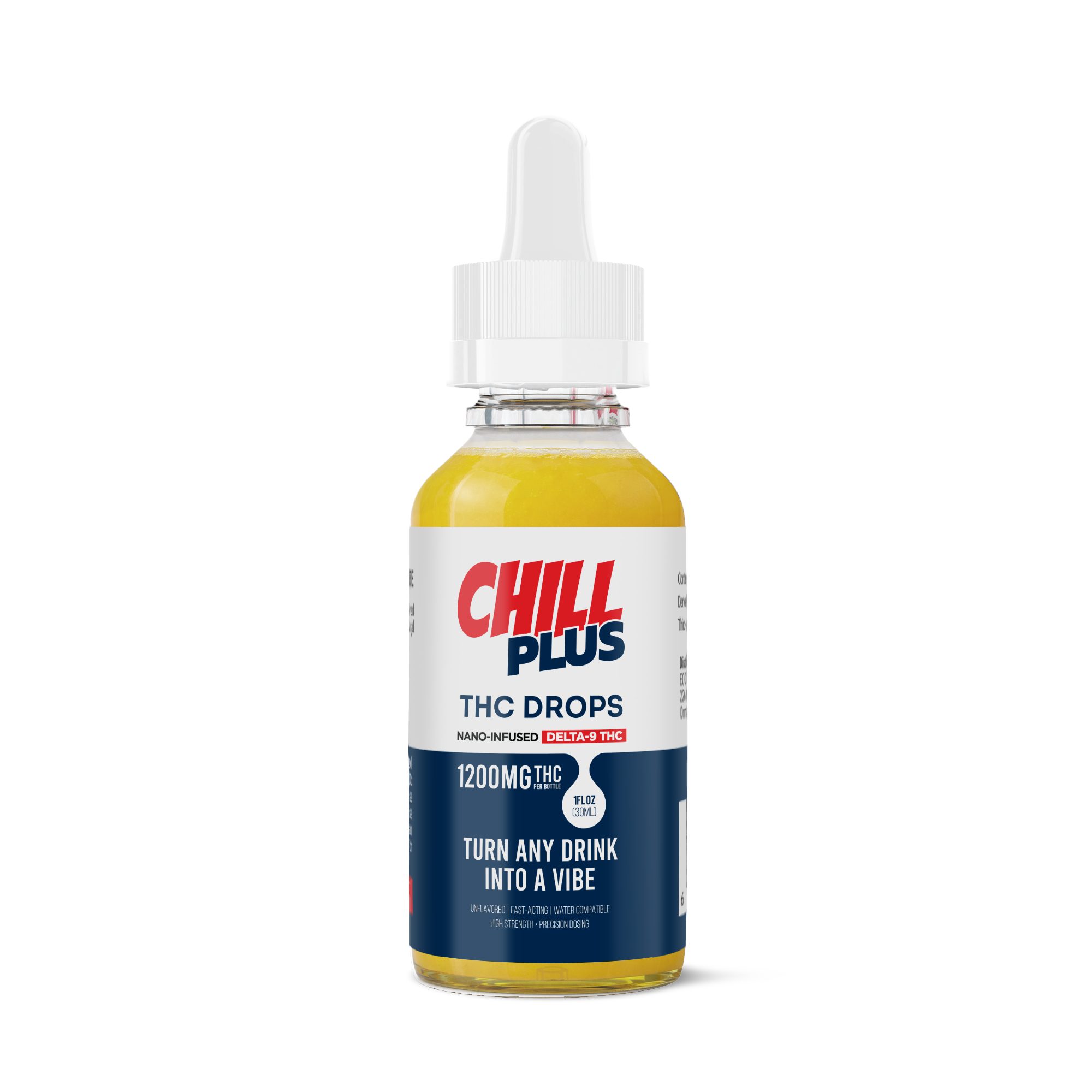 D9 Nano Unflavored Oil Drops – 1,200mg – Chill Plus