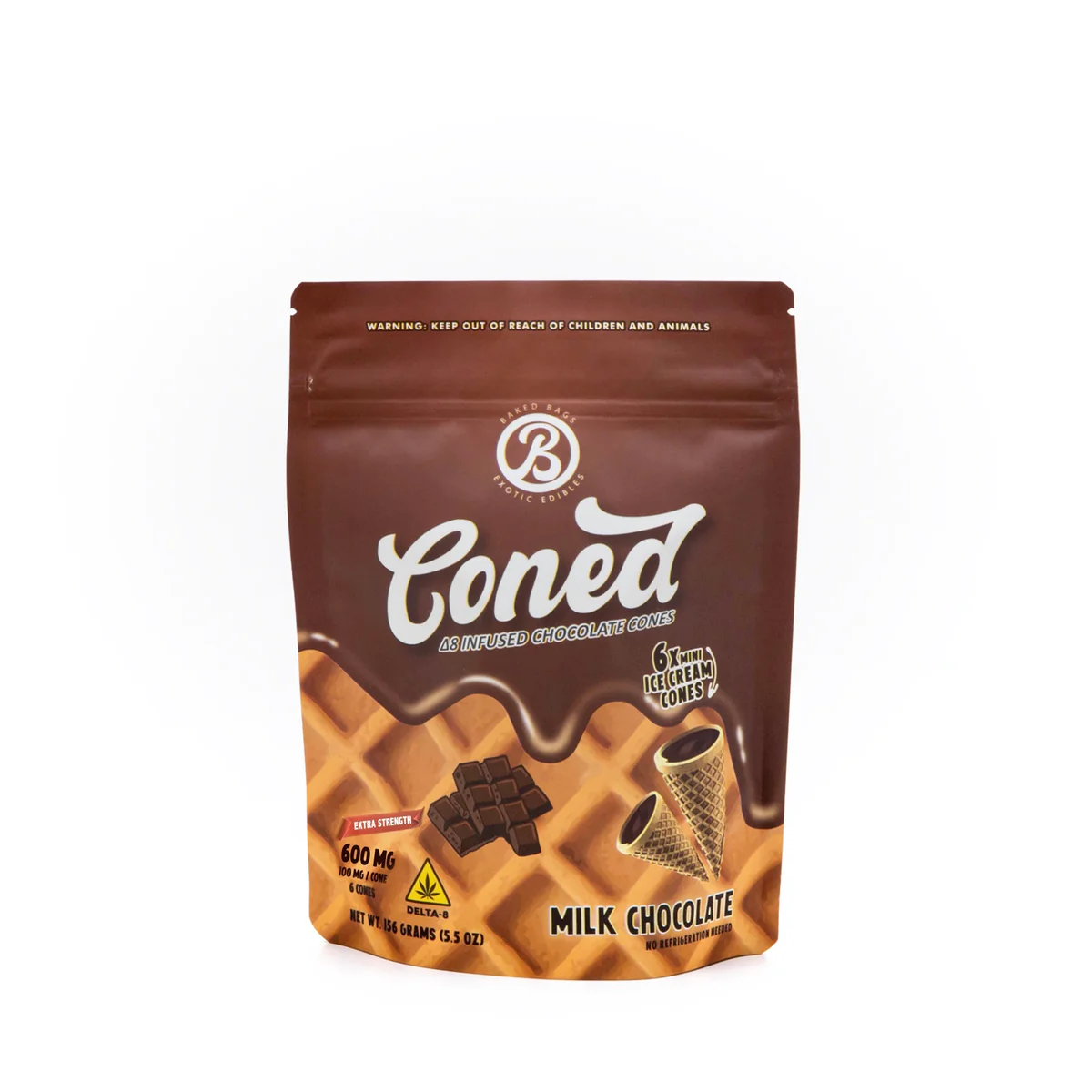 Delta 8 THC Chocolate Cones – 600mg