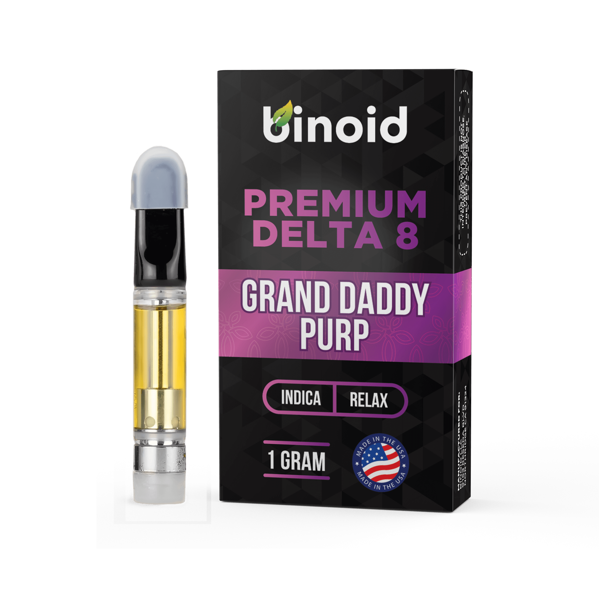 Delta 8 THC Vape Cartridge – Grand Daddy Purp