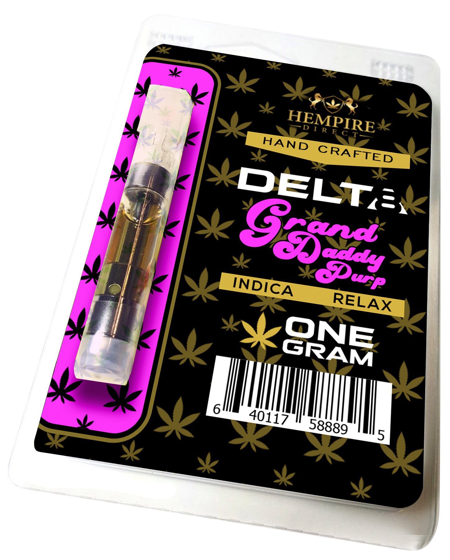 Delta 8 THC Vape Cartridge – Grand Daddy Purp – Hempire Direct
