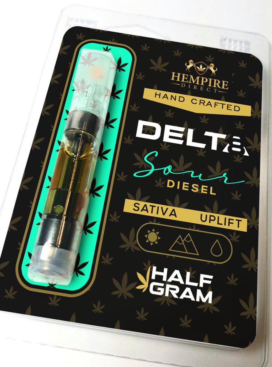 Delta 8 THC Vape Cartridge – Sour Diesel – Hempire Direct