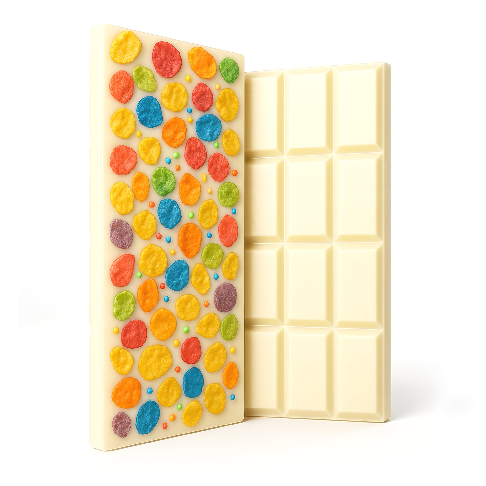 Delta 8 THC White Chocolate w/ Cereal & Sprinkles Bar – 600mg – Chill Plus