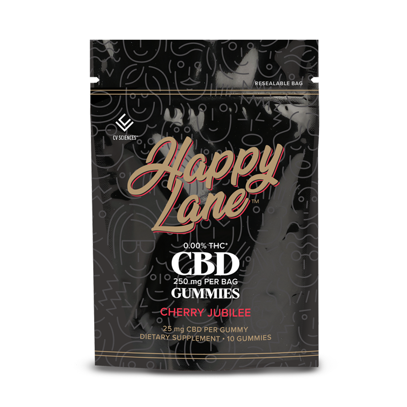 Happy Lane Gummies Cherry Jubilee 25mg 10ct