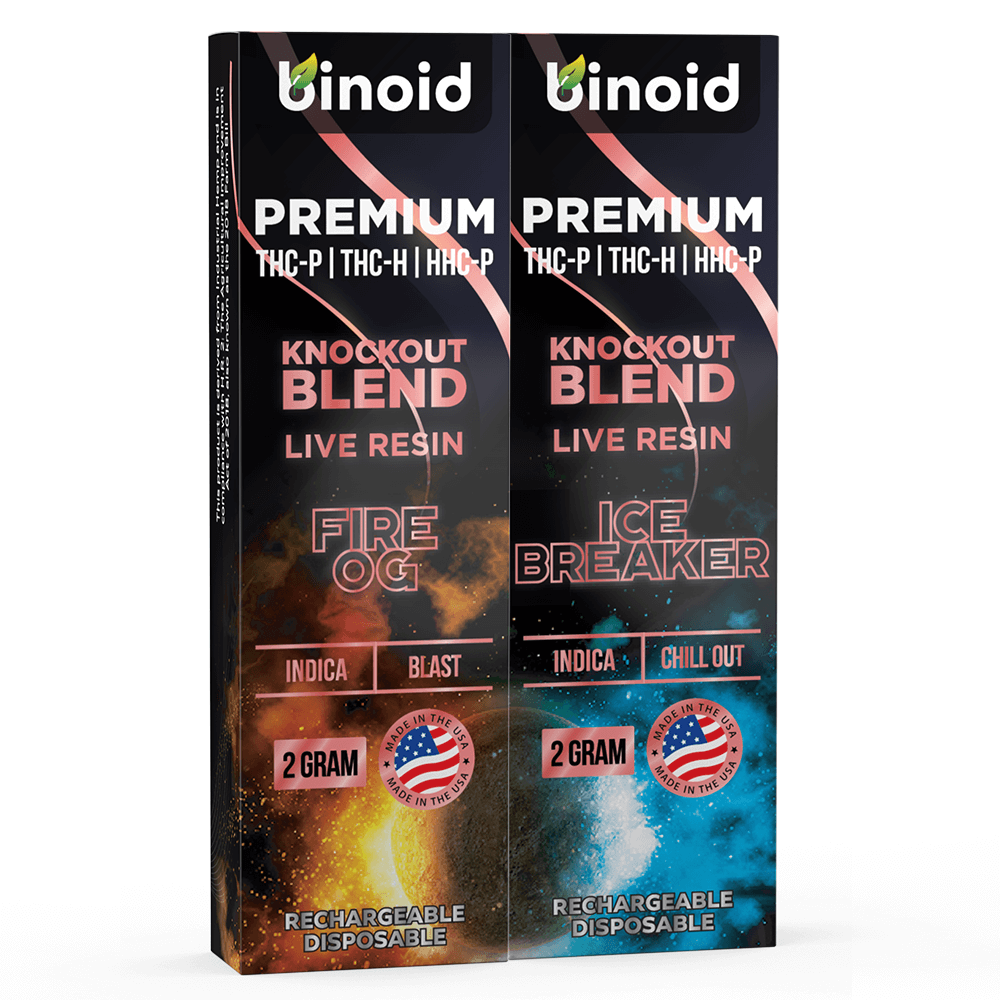 Knockout Blend Live Resin Disposable Bundle – 2 Gram