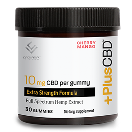 PlusCBD Extra Strength Gummies Cherry Mango 10mg 30ct