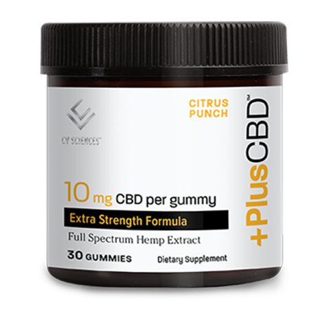 PlusCBD Extra Strength Gummies Citrus Punch 10mg 30ct