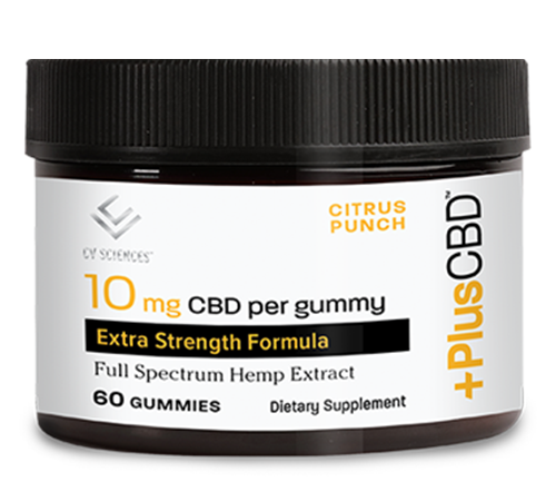 PlusCBD Extra Strength Gummies Citrus Punch 10mg 60ct