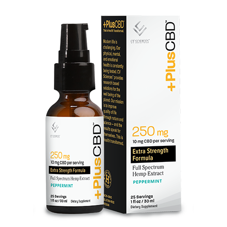 PlusCBD Extra Strength Liquid Peppermint 250mg