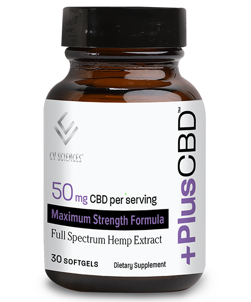 PlusCBD Maximum Strength Softgels 50mg 30ct
