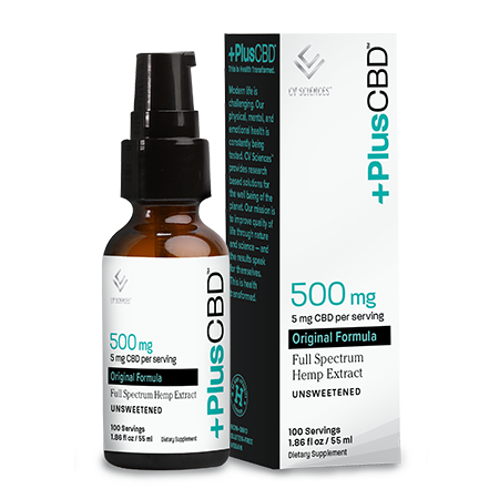 PlusCBD Original Liquid Unsweetened 500mg