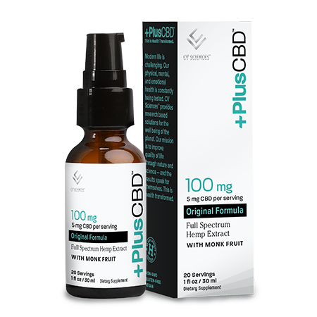 PlusCBD Original Liquid with Monk Fruit 100mg