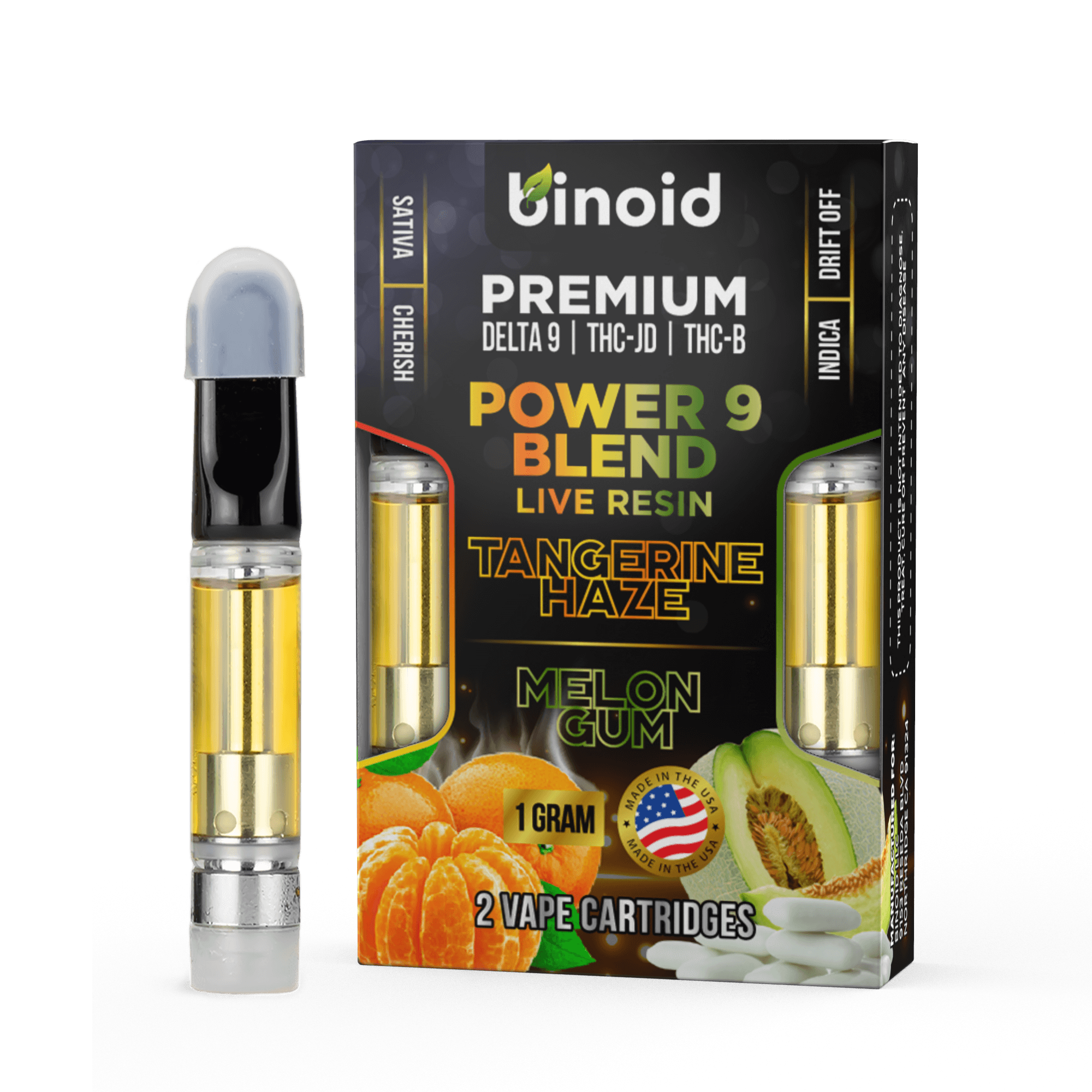 Power 9 Blend Live Resin Cartridge – 2 Pack Combo (Limited Time Sale)