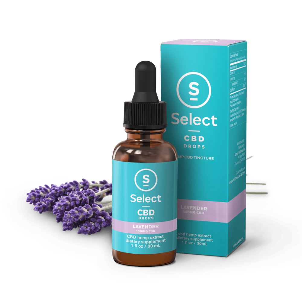 Select CBD Oil Drops Lavender 1000mg