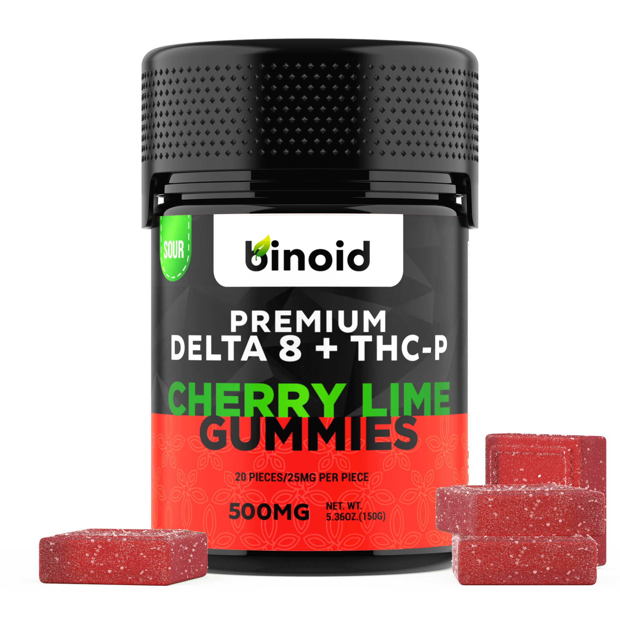 THC-P Gummies – Sour Cherry Lime