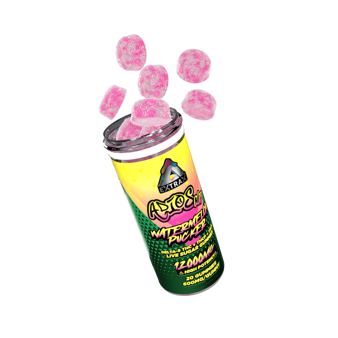 THCA + Delta 9 Adios MF Gummies 12000MG – Delta Extrax