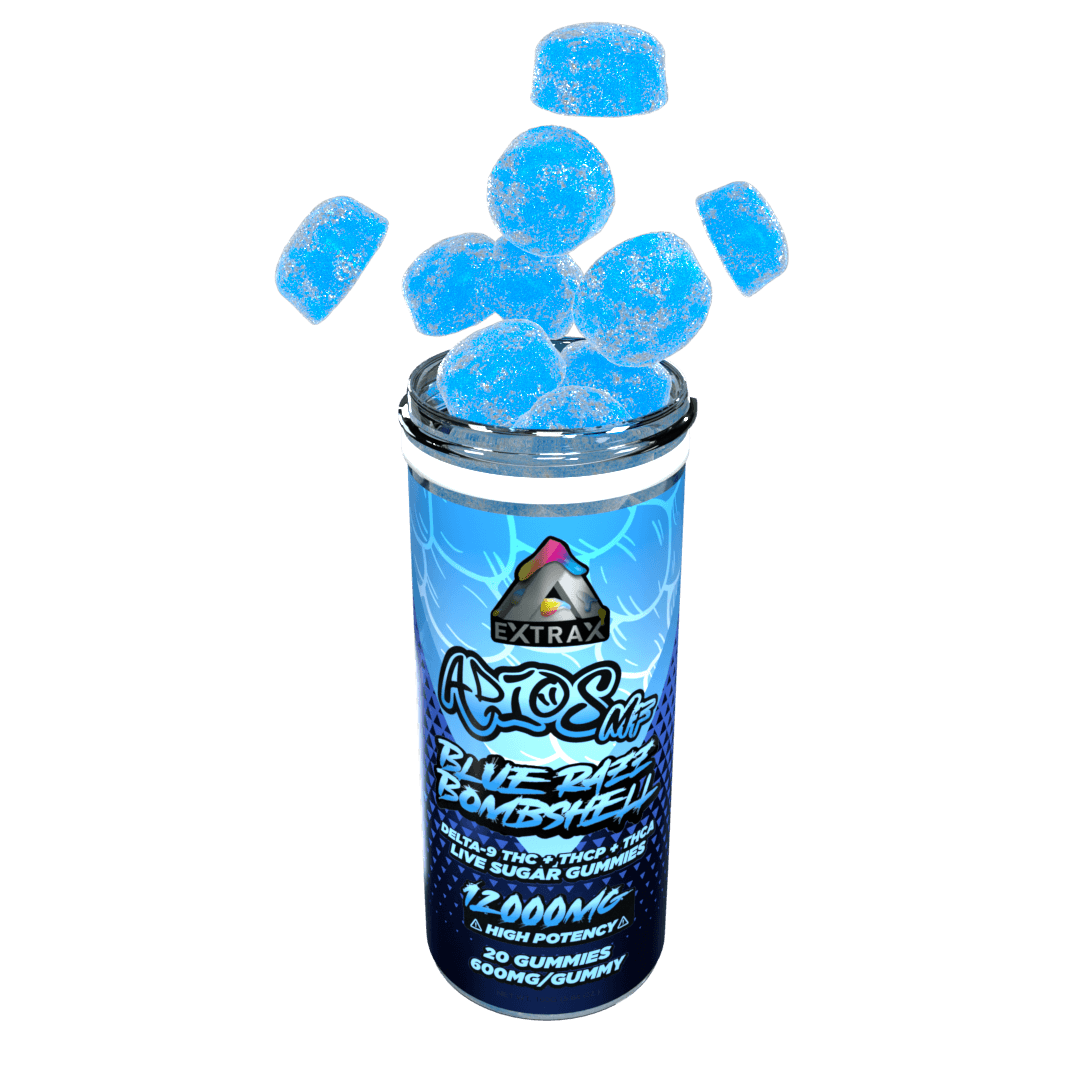 THCA + Delta 9 Adios MF Gummies 12000MG – Delta Extrax